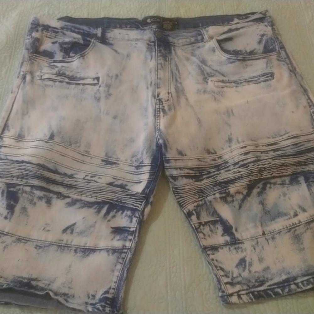 Rocawear Acid Washed Jean Shorts Distressed Style Baggy